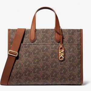 Michael Kors Gigi Empire Signture Logo Tote/with Crossbody strap NEW